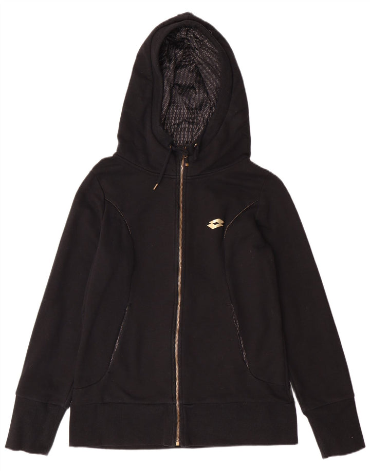 Pulover Lotto pentru femei, cu fermoar, UK 14, mare, negru