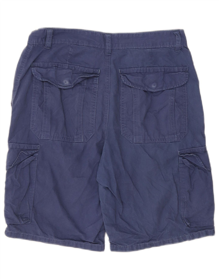 MARKS & SPENCER Pantaloni scurți cargo pentru bărbați, W30, mediu albastru