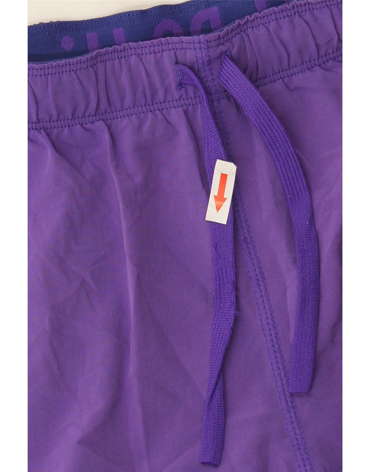 Pantaloni scurți sport Nike Dri Fit pentru femei UK 14 Poliester violet mediu