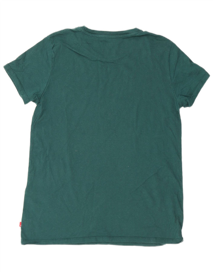 Tricou grafic Levi's pentru bărbați Top din bumbac verde mediu