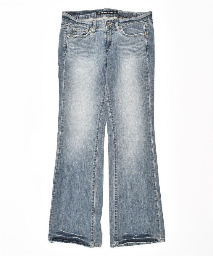 DKNY Blugi evazați Time Square pentru femei US 9 Large W32 L33 Blue Bumbac