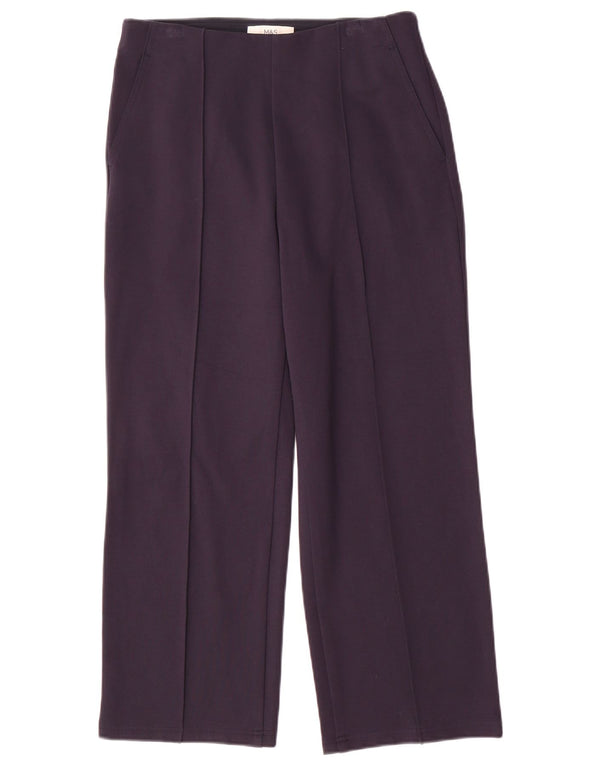 Pantaloni casual pentru femei Marks & Spencer UK 10 Small W28 L26 Bleumarin