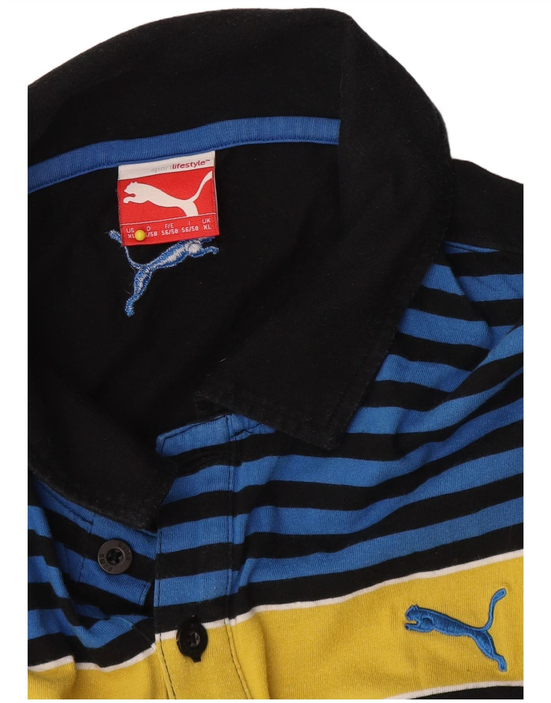 Tricou polo pentru bărbați Puma XL, negru, bloc de culoare