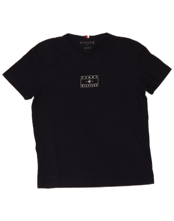 Tricou grafic Tommy Hilfiger pentru bărbați Top XL bumbac negru