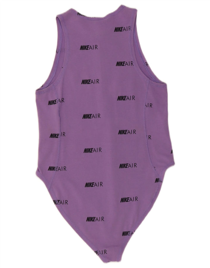 Body grafic Nike pentru femei UK 12, bumbac violet mediu