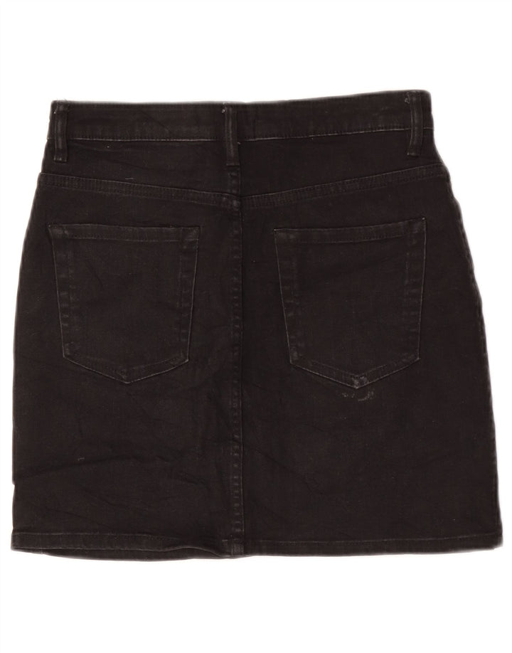 Fusta Mini Denim Zara Femei Medium W28 Negru