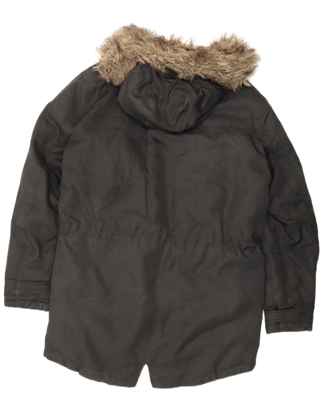 Jachetă parka cu glugă pentru bărbați JACK & JONES UK 40 Large Black