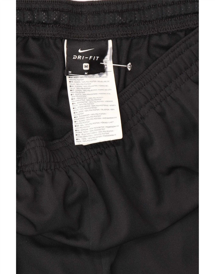 Bermude sport pentru bărbați Nike, poliester mediu negru
