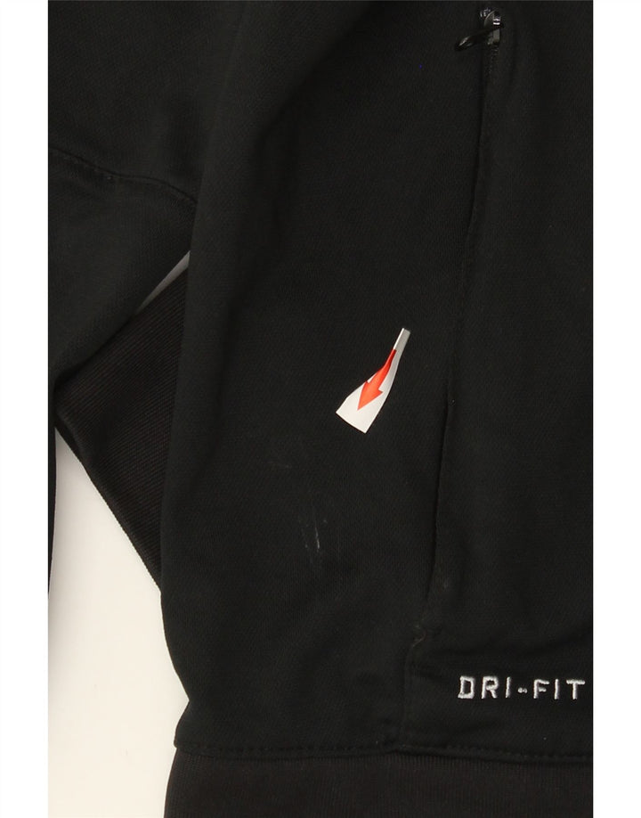 Jachetă de top pentru trening Nike Dri Fit pentru bărbați, negru, poliester color bloc