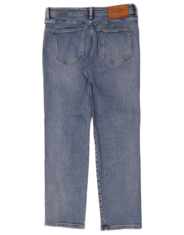 Massimo Dutti Blugi Drepți Femei EU 38 Mici L28 L27 Albastru