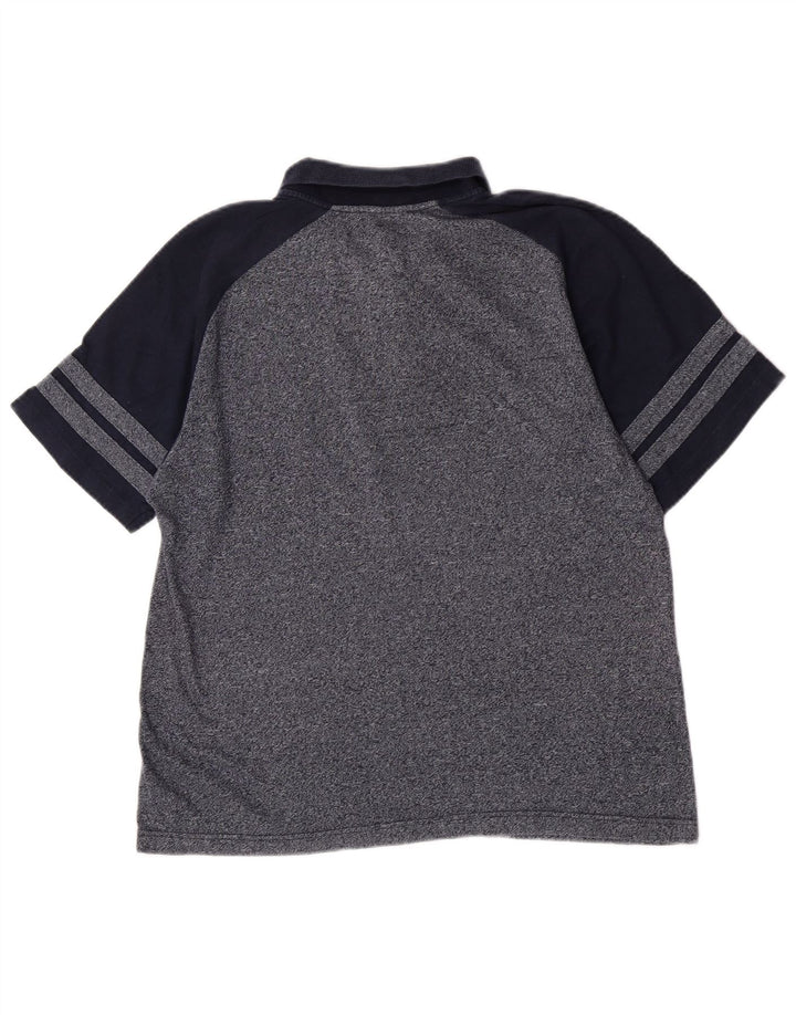 Cămașă polo Champion pentru bărbați, mediu din bumbac colorblock, albastru bleumarin