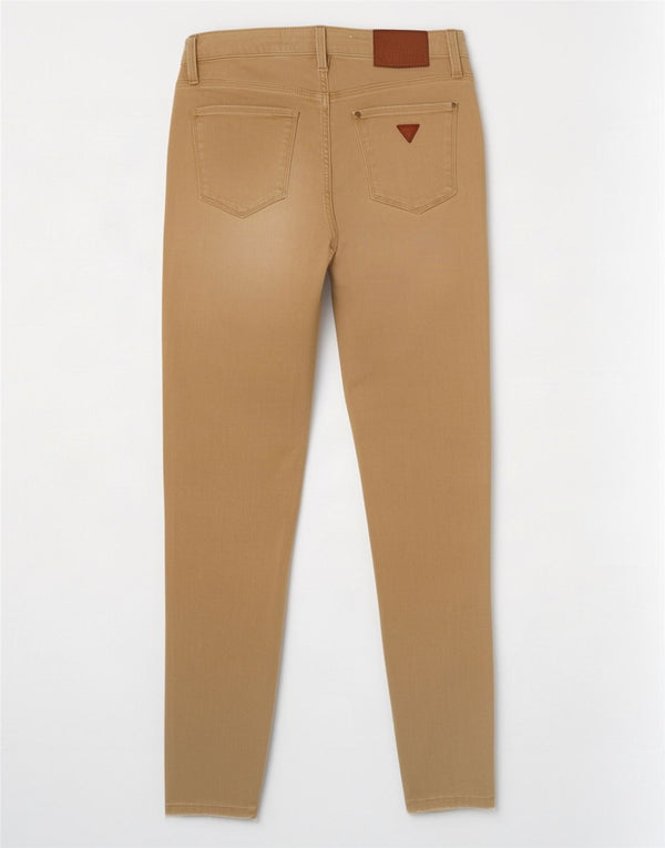 Blugi skinny pentru femei Guess W28 L29 bumbac bej