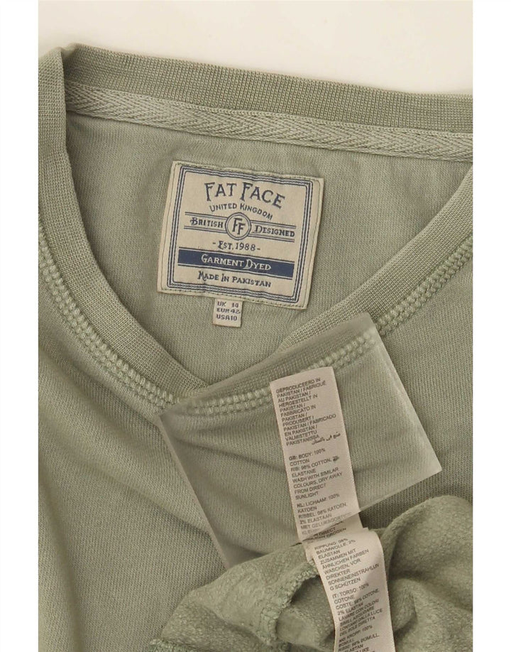 Pulover pentru femei Fat Face, mare, kaki, bumbac