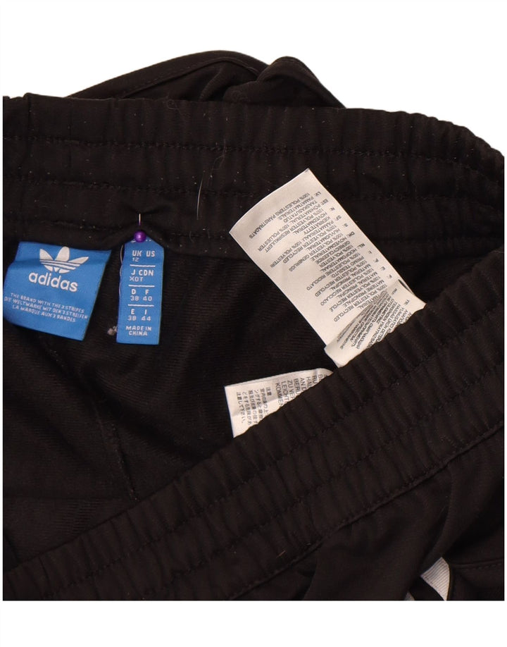 Pantaloni scurți sport Adidas pentru femei UK 12 Medium Black Colorblock Poliester