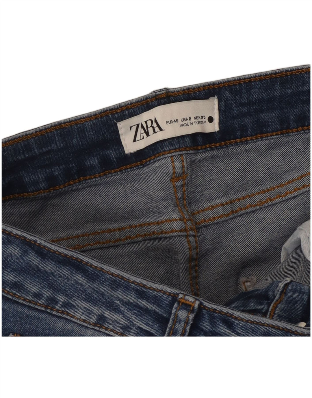 Blugi evazați pentru femei Zara EU 40 Medium W30 L30 Albastru