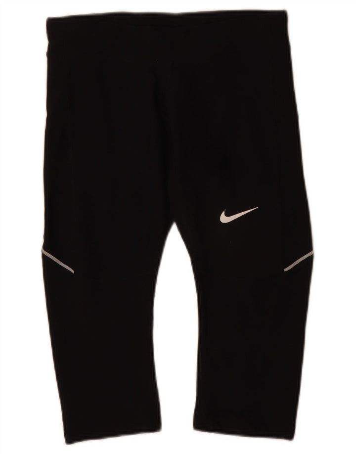 Leggings Capri Nike Dri Fit pentru femei UK 4 XS Poliester negru