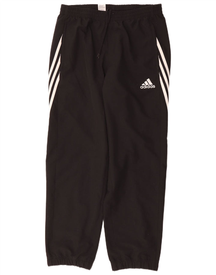Pantaloni de trening Adidas pentru bărbați Joggeri poliester mediu negru