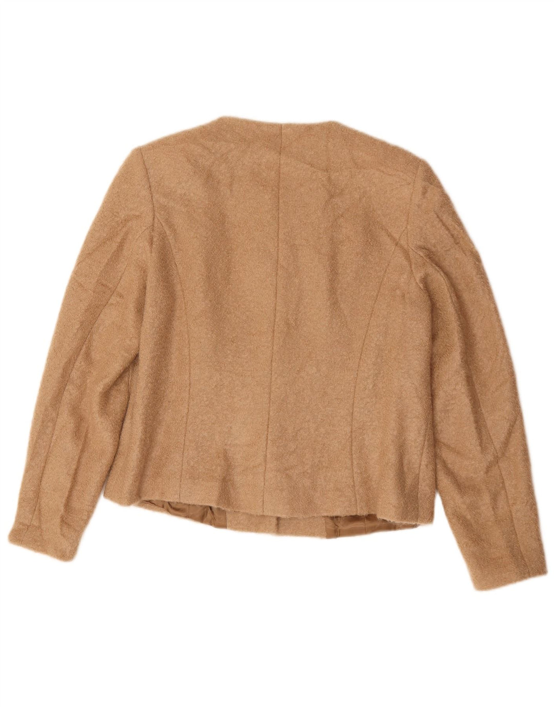 Jachetă vintage pentru femei cu 5 nasturi, UK 14, Bej mediu