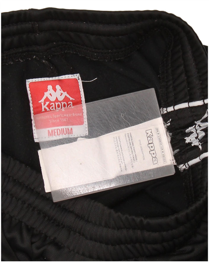 Pantaloni de trening KAPPA pentru femei cu grafică UK 12 Poliester mediu negru