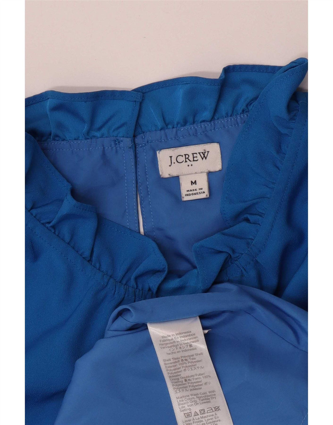 Bluză fără mâneci pentru femei J. Crew UK 14 Poliester albastru mediu