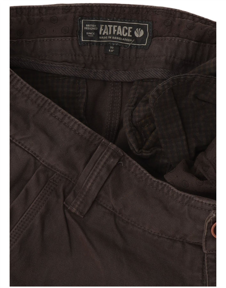 Pantaloni scurți chino pentru bărbați Fat Face W30, bumbac gri mediu