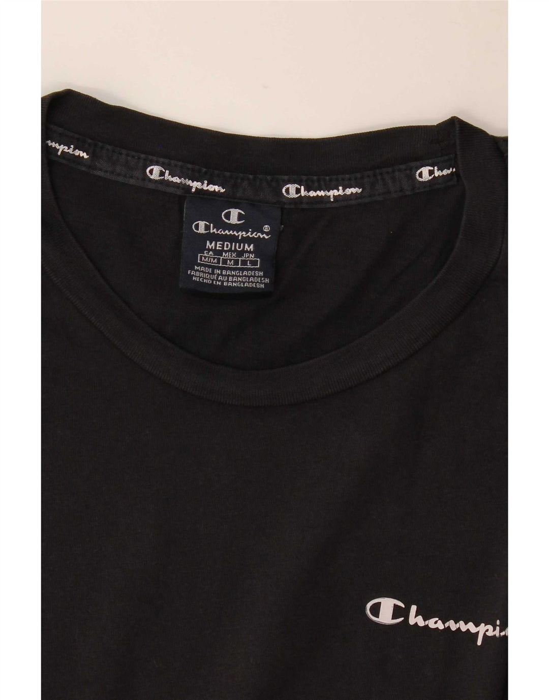 Tricou pentru bărbați Champion Top Mediu Negru