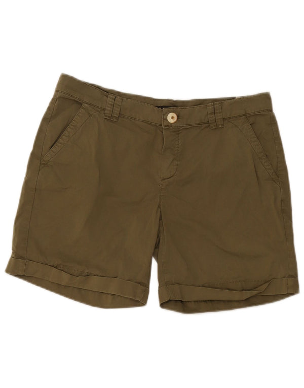 Pantaloni scurți chino Massimo Dutti pentru femei, cu ajustare lejeră, EU 38 Small W28 Kaki Bumbac