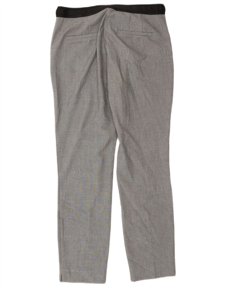 Pantaloni chino conici pentru femei Zara Mediu L30 L28 Poliester cu carouri gri