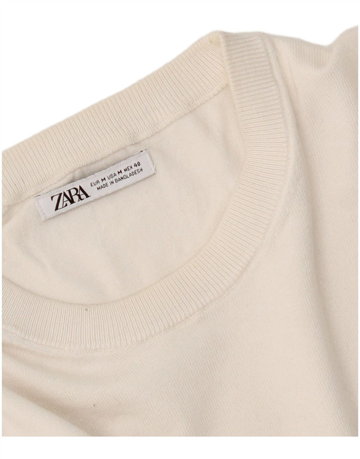 Tricou pentru bărbați Zara Top Mediu Alb