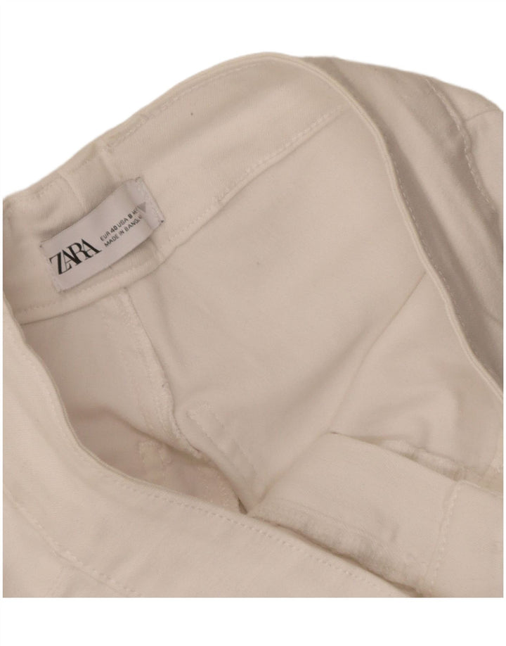 Blugi evazați pentru femei Zara EU 40 Medium W30 L31 Alb