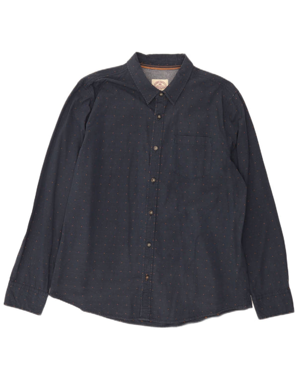 Cămașă pentru bărbați Fat Face, cu formă regulată, XL, albastru marine, bumbac cu pete