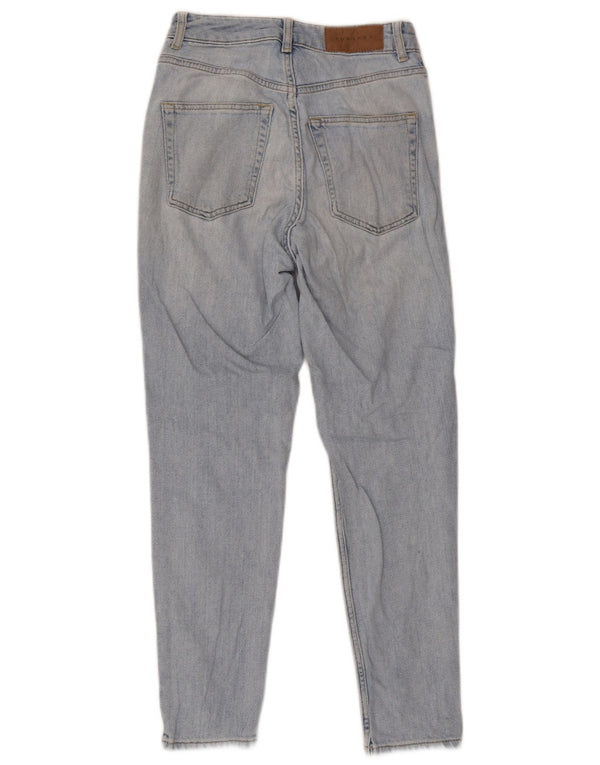 Topshop Blugi Mom Tapered pentru femei W26 L30 Bumbac albastru