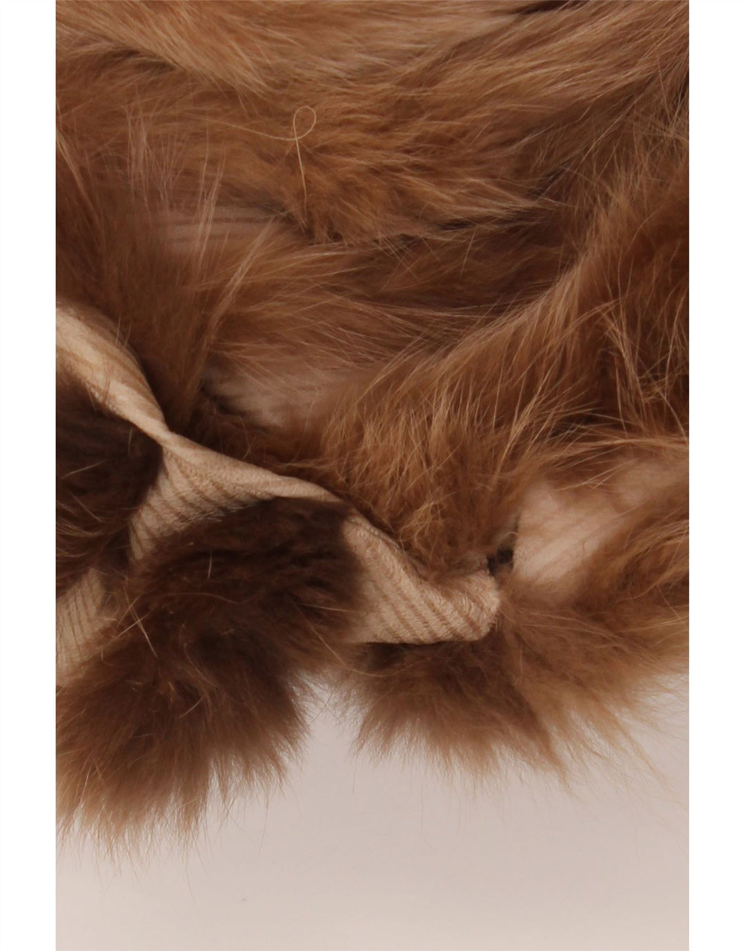 VINTAGE pardesiu reversibil pentru femei din blană artificială UK 18 XL maro floral