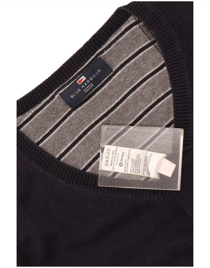 Pulover Marks & Spencer pentru bărbați, Blue Harbour, cu decolteu în V, mare, bleumarin