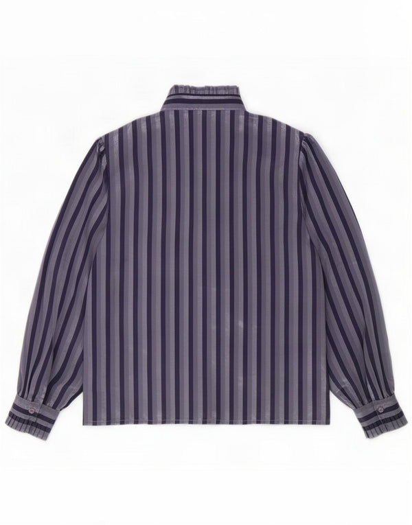 Jacques Vert Bluză cămașă pentru femei UK 16 Large Blue Striped