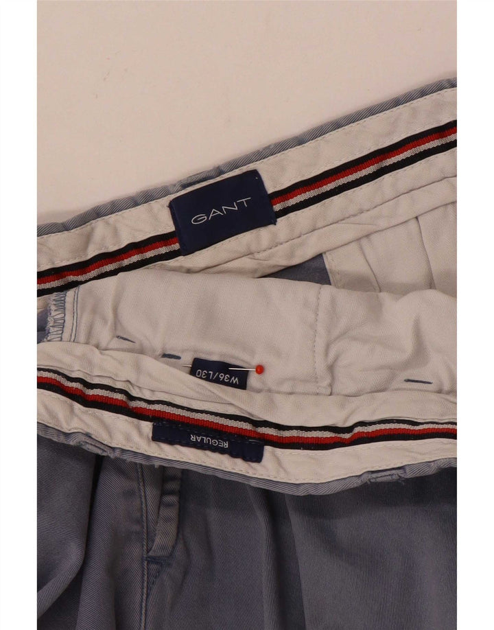 Pantaloni chino obișnuiți drepti pentru bărbați Gant W36 L30 albastru