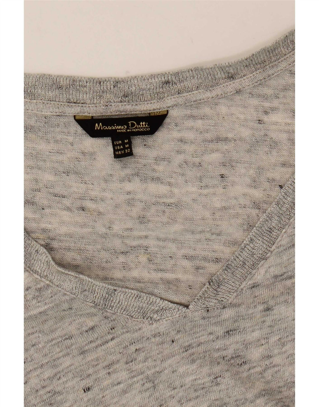 Top pentru femei Massimo Dutti cu mânecă lungă UK 12 Medium Gri Pete