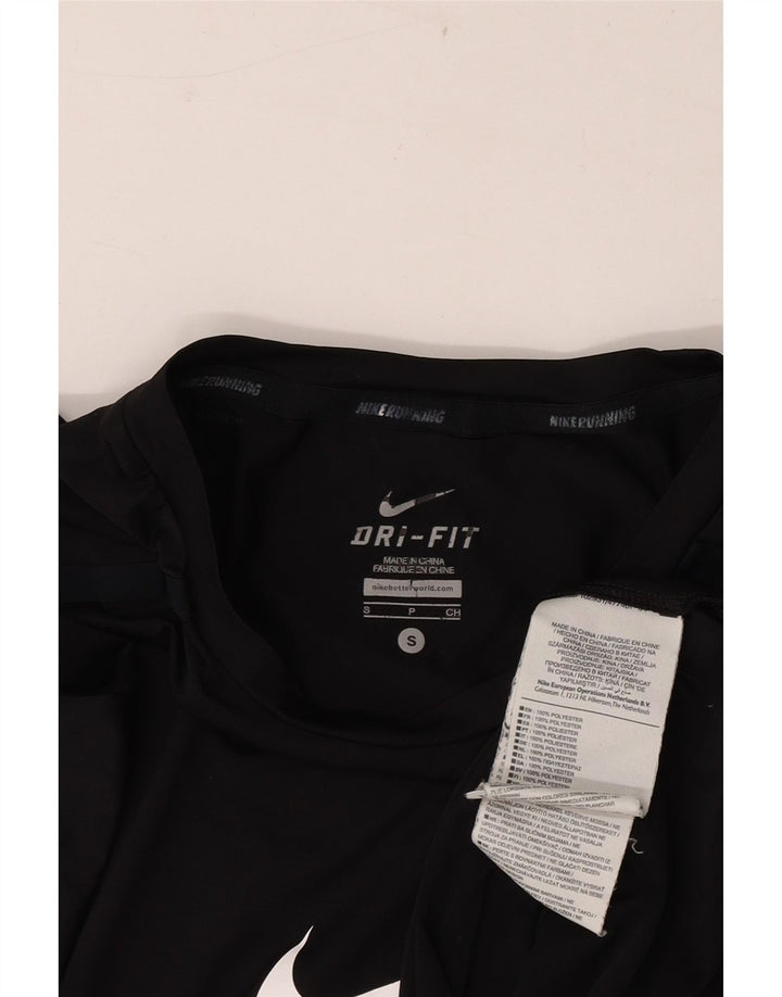 Tricou grafic Nike Dri Fit pentru bărbați Top mic poliester negru