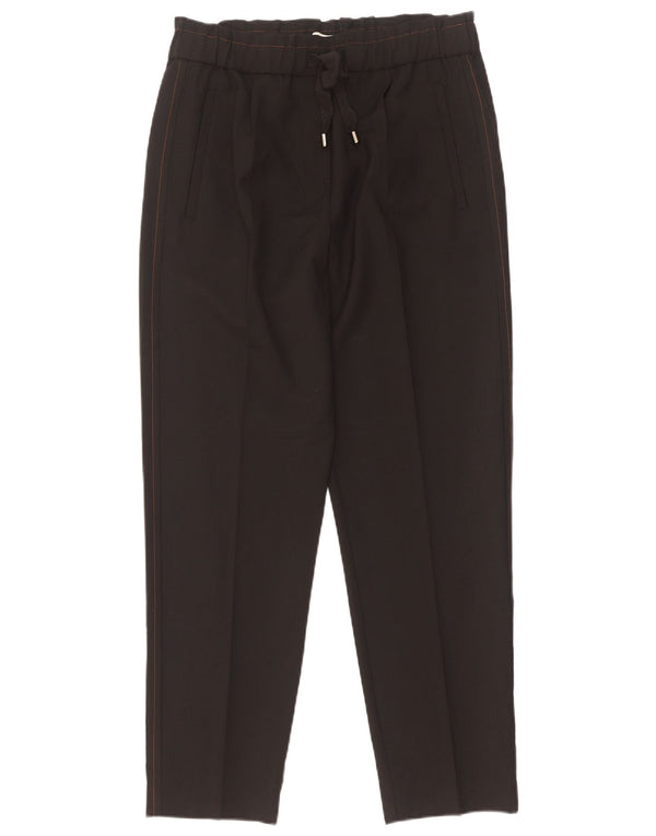 Pantaloni chino conici pentru femei Reiss UK 8 Small W30 L28 Lână neagră