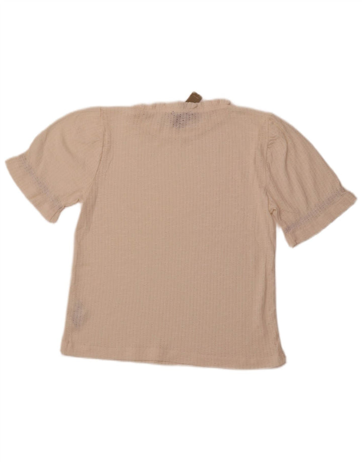 Bluză din tricot pentru femei J. CREW UK 14 Poliester alb mediu mediu