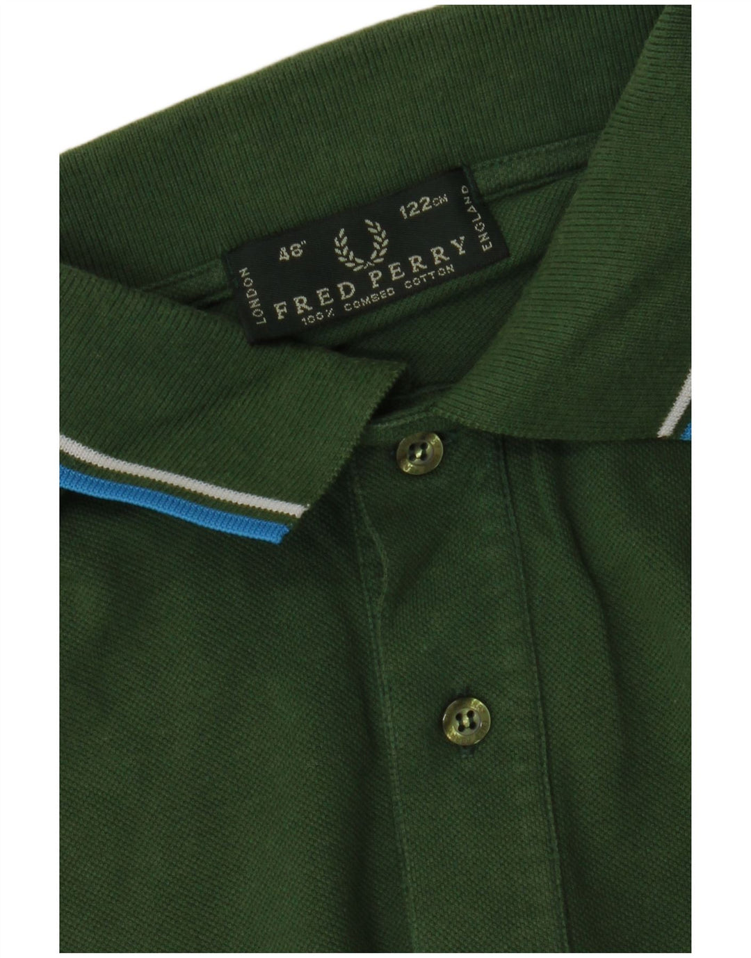 Cămașă polo Fred Perry pentru bărbați, bumbac verde mare