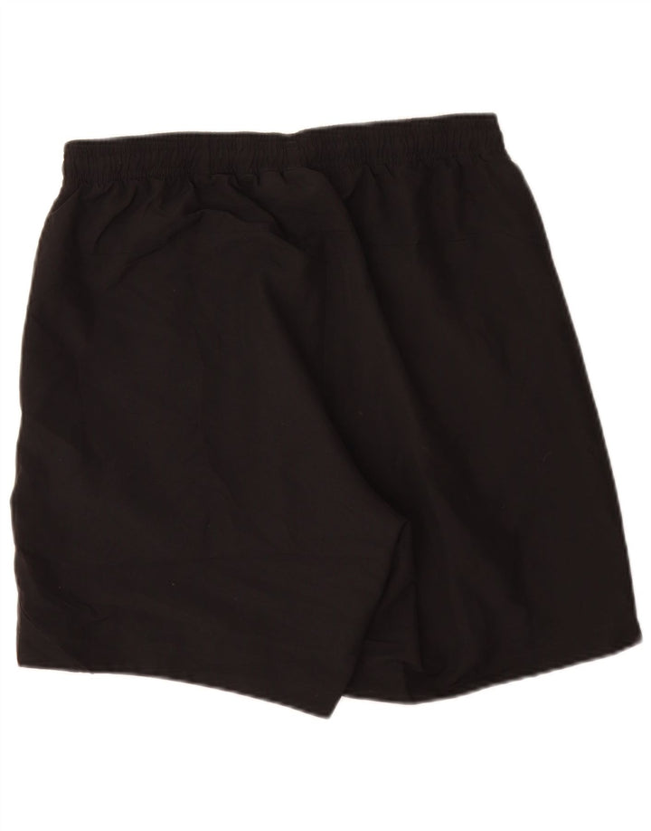 Pantaloni scurți sport grafic Adidas pentru bărbați, poliester mediu negru