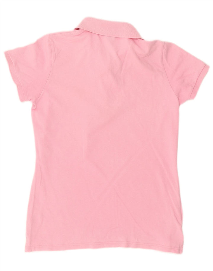 Tricou polo pentru femei Gant UK 14, bumbac roz mediu