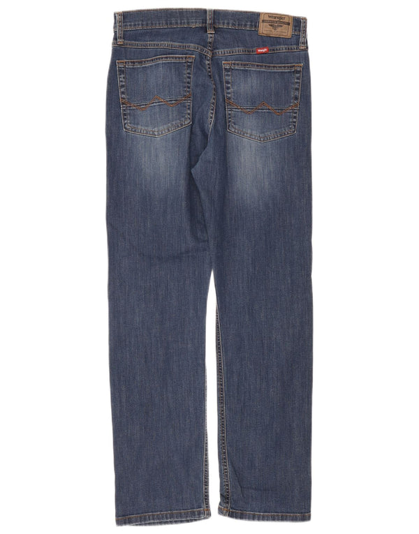 Blugi Wrangler pentru bărbați, subțiri, drepti, W30 L30, bumbac albastru