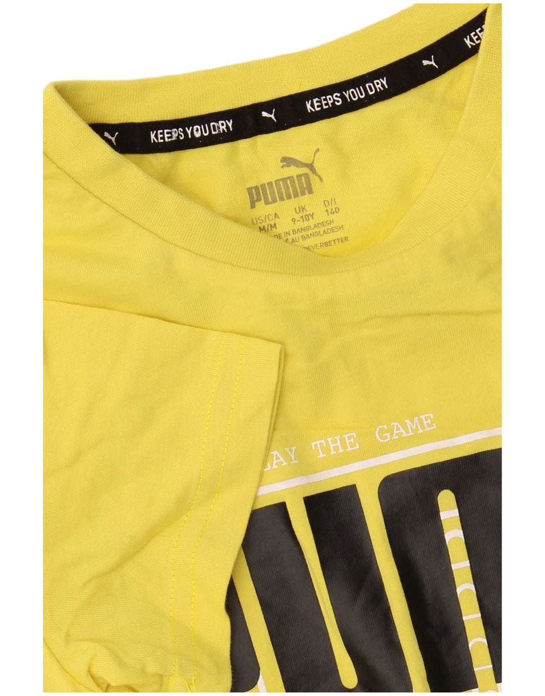 Tricou grafic PUMA pentru băieți Top 9-10 ani galben