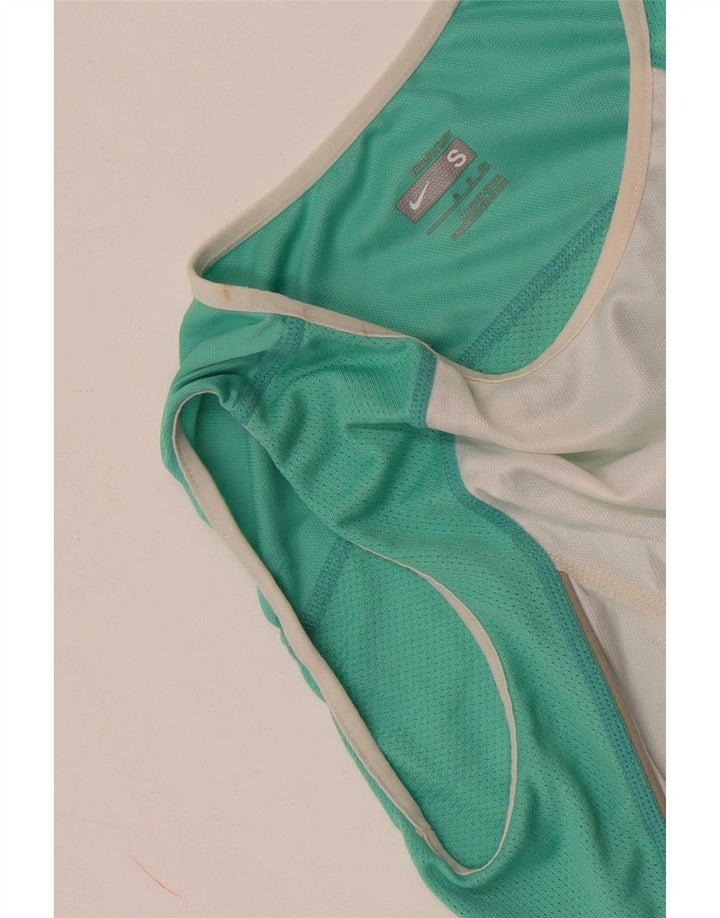 Top cu vestă crop Nike pentru femei UK 8 Small White Colorblock