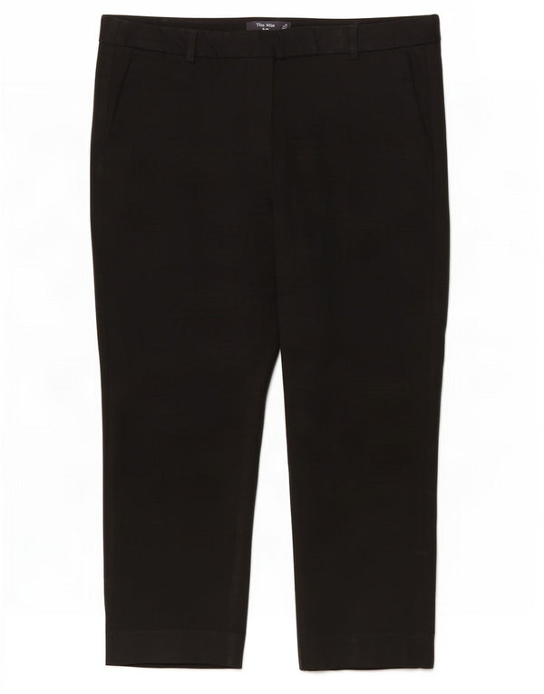 Pantaloni The Mia Capri pentru femei Marks & Spencer UK 16 Large W34 L22 Black
