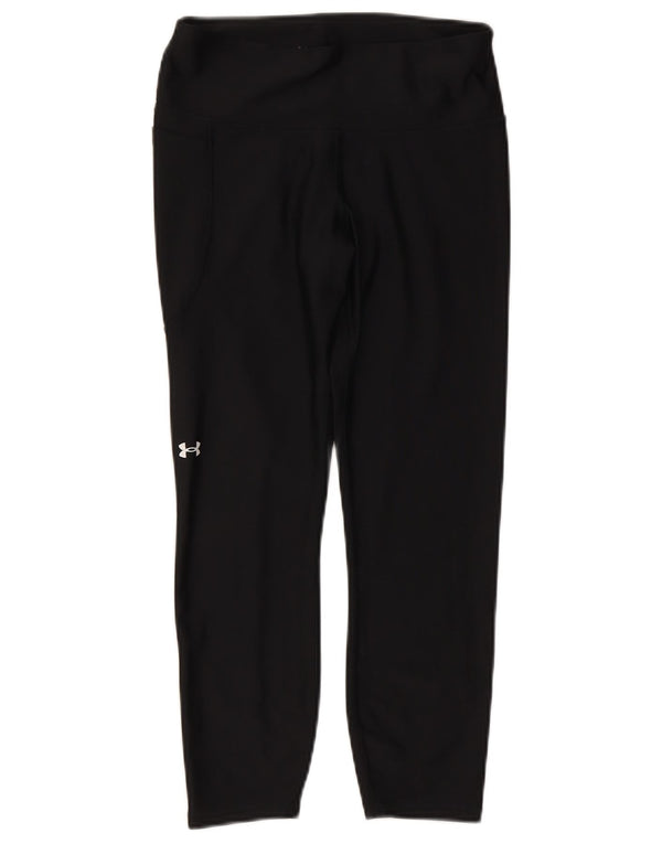 Leggings Capri Under Armour pentru femei Heat Gear UK 12 Medium Black