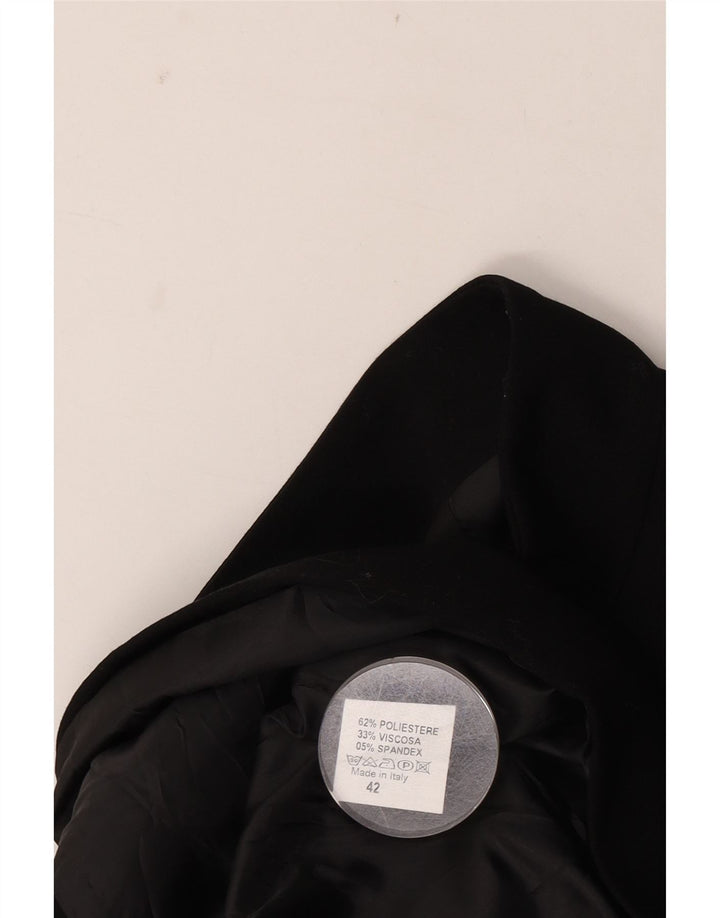 Blazer Vintage pentru femei IT 42 Poliester mediu negru