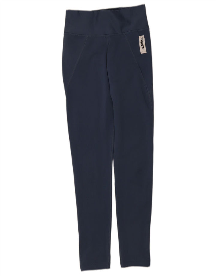Leggings Climalite Adidas pentru femei UK 4/6 XS poliester albastru